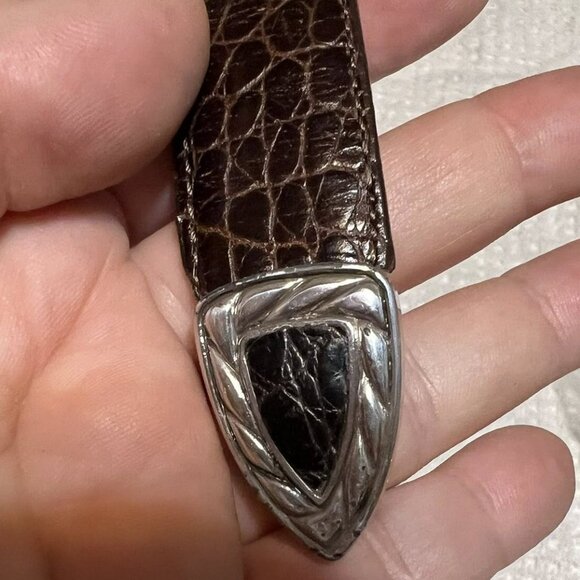 Size ML/32 - Brighton - Dark Brown Leather Belt - Picture 4 of 5